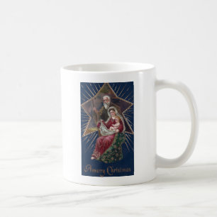 Vintage Religious Mary and Baby Jesus Christmas Coffee Mug