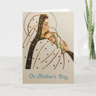 Vintage Religious Mother's Day Greeting Card