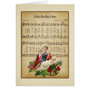 Vintage Religious Virgin Mary Jesus Music