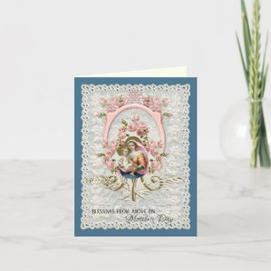 Vintage Religious Virgin Mary Mothers Day Holiday  Card