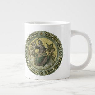 Vintage Renaissance Art, Justice by Raphael Large Coffee Mug