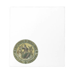 Vintage Renaissance Art, Justice by Raphael Notepad
