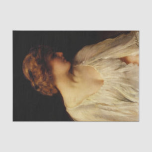 Vintage Renaissance Lady in White Dress Portrait Tissue Paper