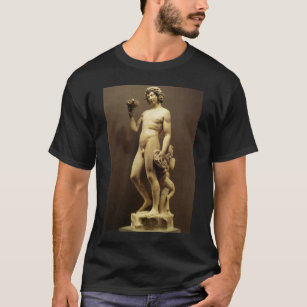 Vintage Renaissance Statue Bacchus by Michelangelo T-Shirt