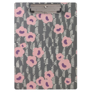 Vintage René Crevel French Art Deco Pink Floral Clipboard