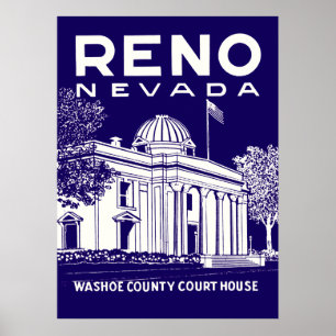 Vintage Reno Nevada Poster