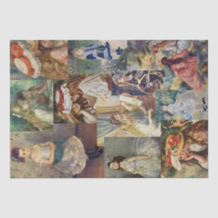 Vintage Renoir Paintings of Girls From 1800s Tissue Paper