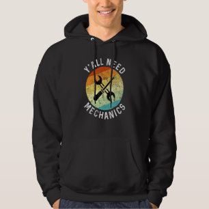 Vintage Repair Shops Garage Classic Proud Engineer Hoodie