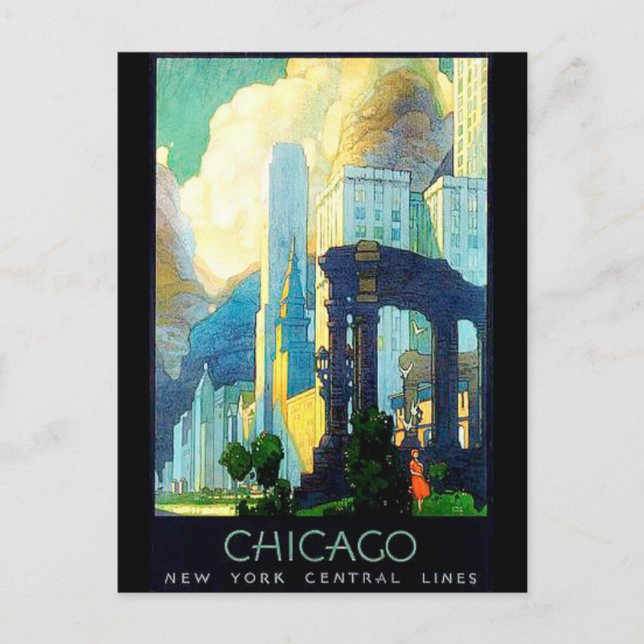Vintage Reproduction Chicago Postcard (Front)