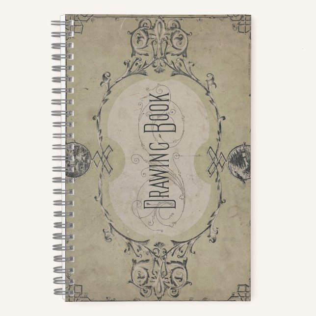 Vintage Reproduction Drawing Book 1880 British (Front)