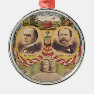 Vintage Republican Party Presidential Campaign Metal Tree Decoration