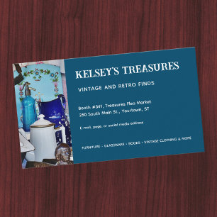 Vintage Resale or Flea Market Vendor Any Photo Business Card