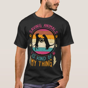 Vintage Rescue Adopt Saving Animals Adoption  T-Shirt