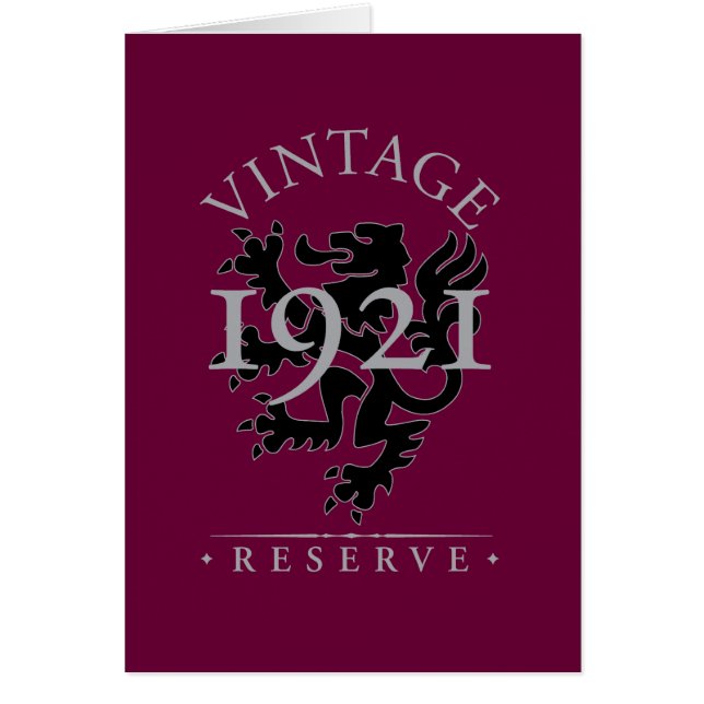 Vintage Reserve 1921 (Front)