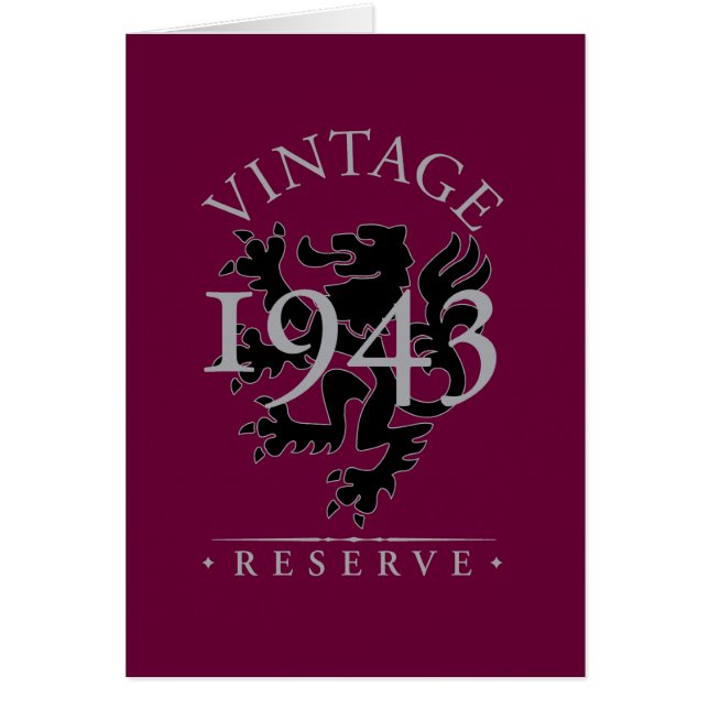 Vintage Reserve 1943 (Front)