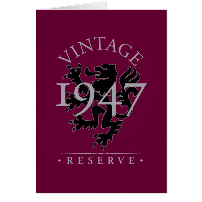 Vintage Reserve 1947 (Front)