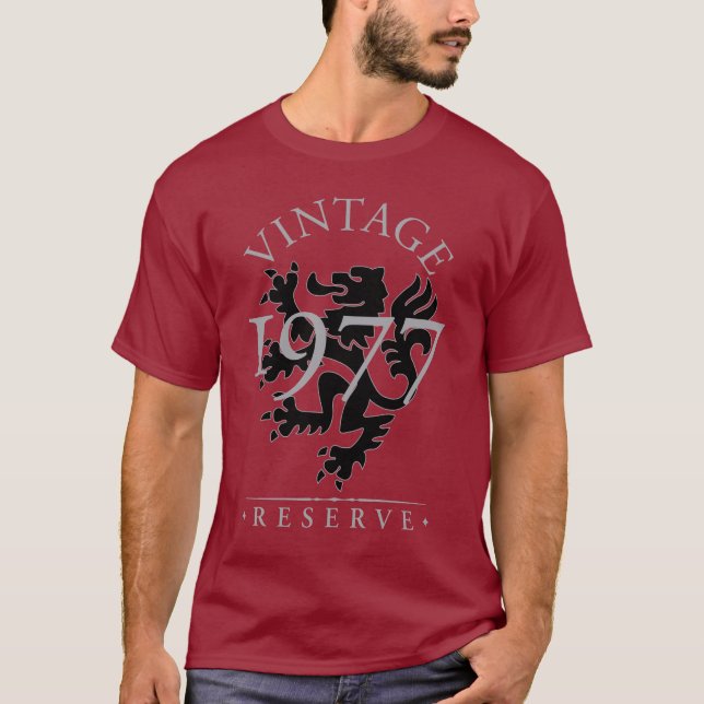 Vintage Reserve 1977 Dark T-Shirt (Front)