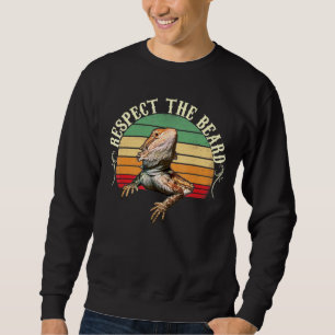 Vintage Respect The Beard Bearded Dragon Sweatshirt