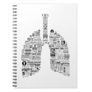 Vintage Respiratory Remedies pulmonology lungs art Notebook