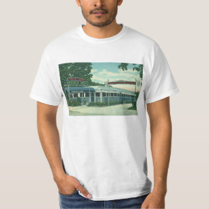 Vintage Restaurant, Retro Rhinebeck Roadside Diner T-Shirt