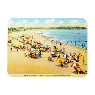 Vintage Restoration Connecticut Beach Magnet