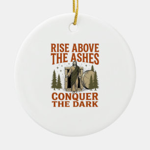 Vintage Resurrection Cave Quote Engraving Shirt De Ceramic Ornament