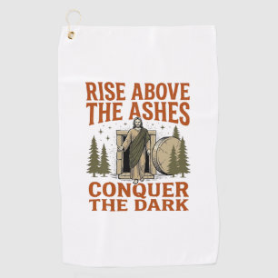 Vintage Resurrection Cave Quote Engraving Shirt De Golf Towel