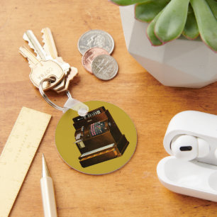 Vintage Retail Business, Antique Cash Register Key Ring