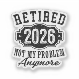 Vintage Retired 2026 Milestone Achievement Badge