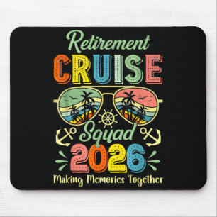 Vintage Retirement Cruise Squad 2026 Cruise Retire Mouse Pad