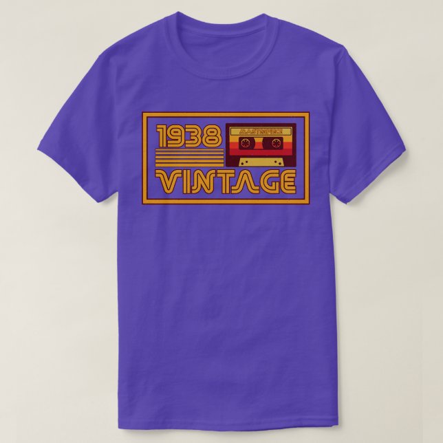 Vintage Retro 1938 Masterpiece Cassette Tape T-Shirt (Design Front)