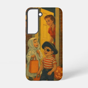 Vintage/retro 1950s trick or treating Halloween Samsung Galaxy Case