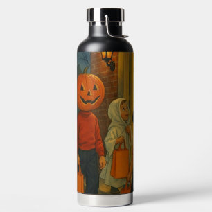 Vintage/retro 1950s trick or treating Halloween Water Bottle