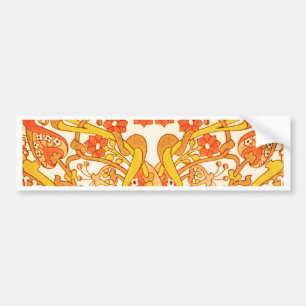Vintage Retro 1960s Tangerine Bumper Sticker