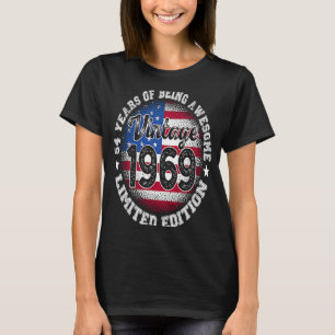 Vintage Retro 1969 54th Birthday 54 Years Old Amer T-Shirt