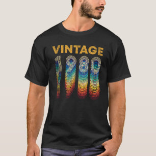 Vintage Retro 1980 40 Years Old 40th Birthday Gift T-Shirt