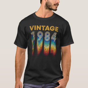 Vintage Retro 1984 36 Years Old 36th Birthday Gift T-Shirt