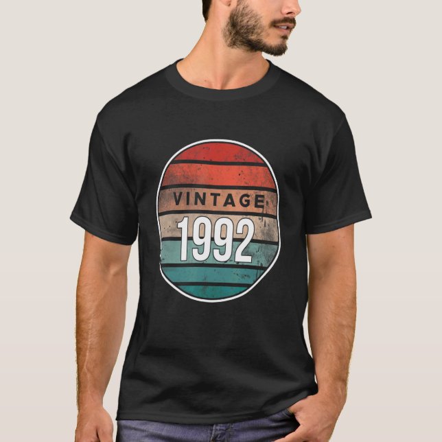 Vintage Retro 1992 30th Birthday Party T-Shirt (Front)