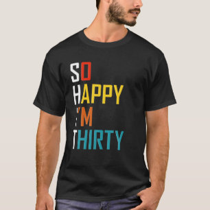 Vintage Retro 30Th Birthday Gift Idea - Funny 30 Y T-Shirt