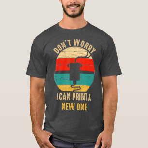 Vintage Retro 3D Printer Tee Gift idea for Geeks