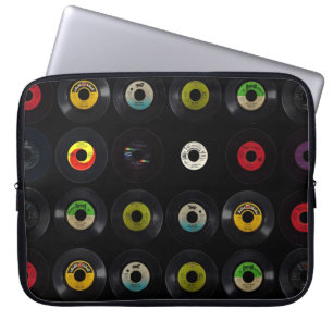 Vintage Retro 45 Vinyl Records Laptop Sleeve
