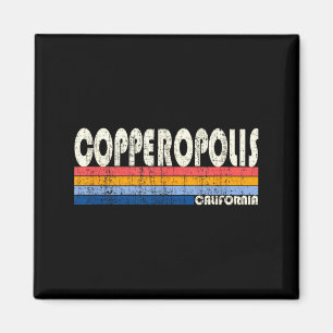 Vintage Retro 70s 80s Style Hometown of Magnet