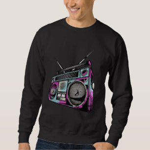 Vintage Retro 80s Boom Box Stereo Sweatshirt