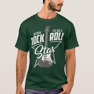 Vintage Retro 80s Music Guitar Wings Rock & Roll T-Shirt