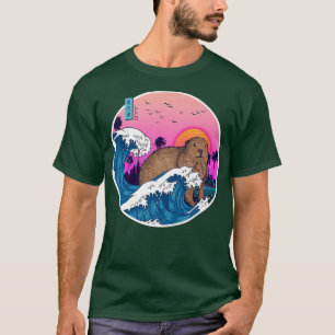 Vintage Retro Aesthetic Japan Great Wave Rodents G T-Shirt