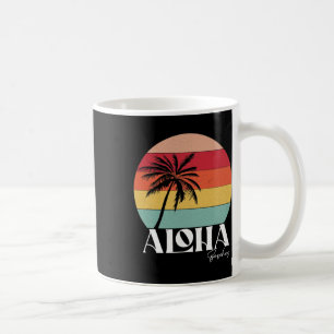 Vintage Retro Aloha Beaches Tropical Summer Vacati Coffee Mug
