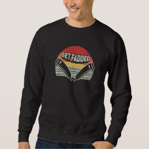 Vintage Retro Barber Get Faded Trimmer Barber Hair Sweatshirt