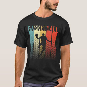 Vintage Retro Basketball Player For Mens Boys Kids T-Shirt