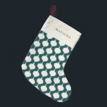 Vintage retro bauble personalised gift christmas small christmas stocking<br><div class="desc">Vintage retro bauble personalised gift christmas stocking design. The colour can be customised to suit your decor.</div>