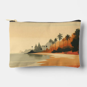 Vintage/retro beach/tropical  accessory pouch